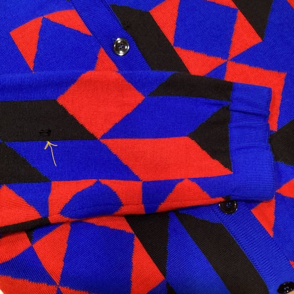 ESCADA by Margaretha Key Merino Wool Sweater Dress Germany Aztec - Picture 10 of 15